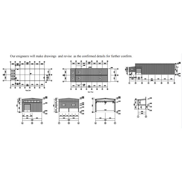 GB Standard Q355b Steel Prefabricated Structural Metal Hangar Warehouse Workshop