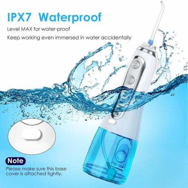 2500mah Battery Powered Dental Water Flosser Oral Irrigator 21W Waterproof Grade