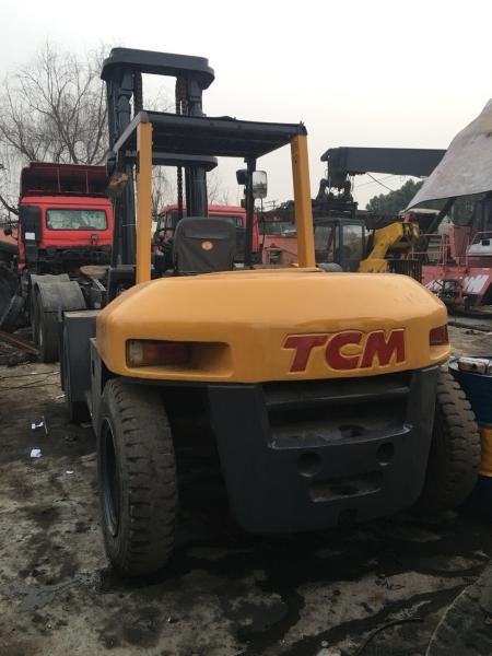 Diesel Second Hand Tcm Forklift Trucks Fd100z8 5.5m Lifting Height Made In Japan