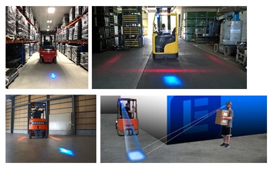 10W Stainless Steel Offroad IP67 Blue Light Forklift
