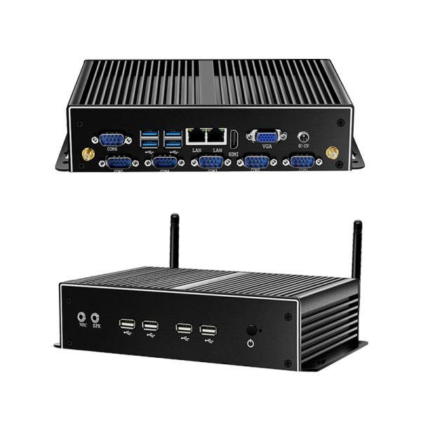 Procesador Intel Core I5-8257U con doble LAN y seis COMs PC industrial