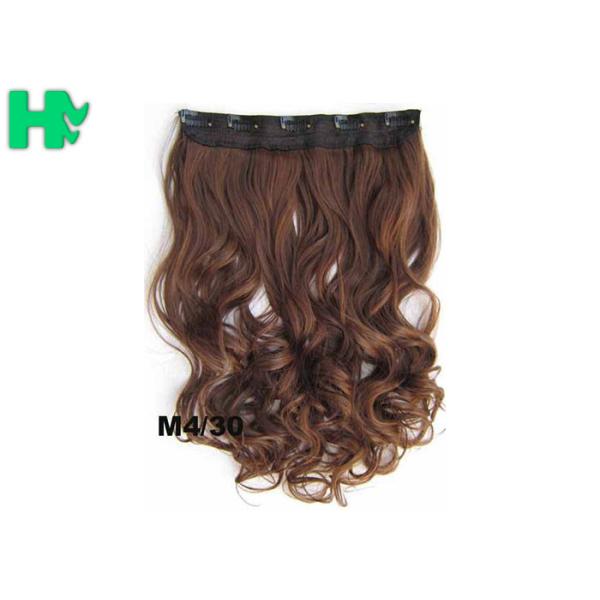 5 Clip Synthetic Curly Clip In Hair Extensions Hairpieces For Girls