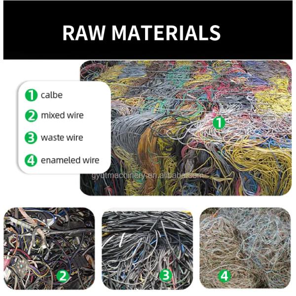 Autotatic Copper Milling Machinery 20t Per Day Capacity Scrap Cable Recycling Machine