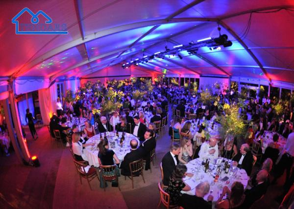 Arcum Double Decker Two Floor Tent For Golf Tour Trade Show Warehouse Wedding