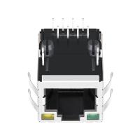 1840772-8 única base-T magnética portuária Tab Up Green/amarelo do conector RJ45 fêmea 1000 conduzido