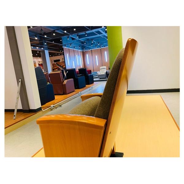 Allocation des places pliable en bois arrière élevée de théâtre d'amphithéâtre de bureau