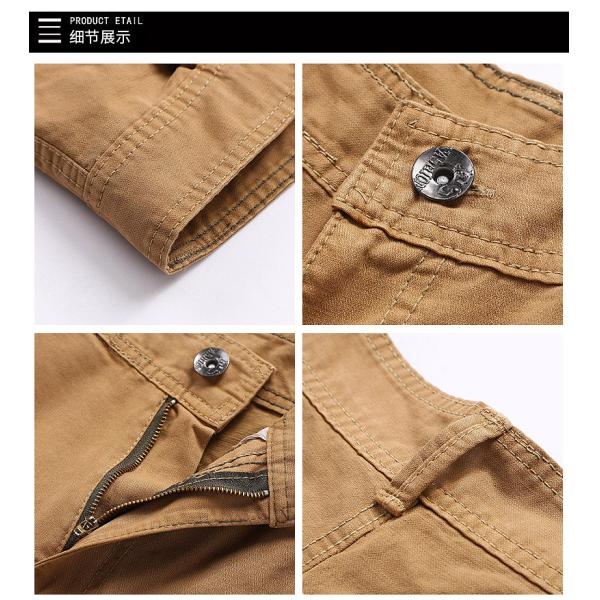 100% хлопок одежды Streetwear 29-38 брюк груза размера длинных прямых с поясом для людей