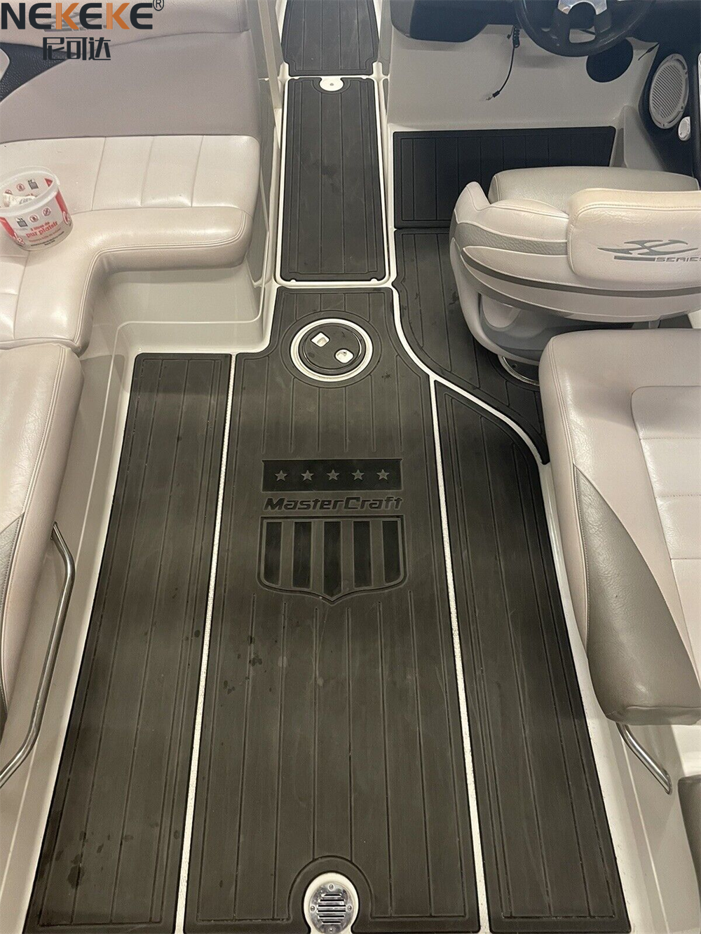 6mm Thickness 3000-Hour UV Resistant Self-Adhesive Marine EVA Flooring Boat Deck Mat for Mastercraft X15 Cockpit