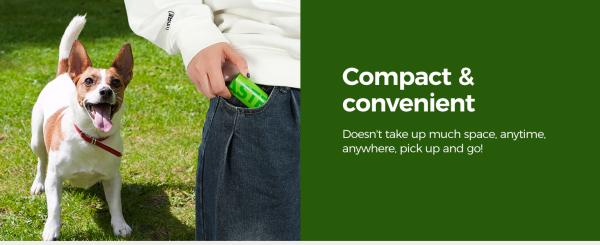 Docco Doug 100% Home Compostable Leak-Proof Odor Control Pet Waste Bags for Dogs