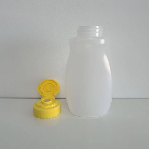 Screw Cap 330ml Hdpe Plastic Food Packaging Bottles Sauce Bottles Ketchup Squeeze Bottles Featuring Silk Screen Printing