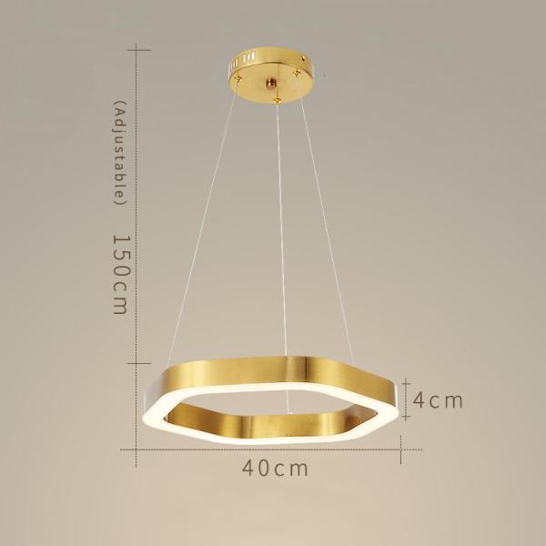 Modern Led Chandelier Gold Living Room Lamp Simple Creative Gold Chandelier(WH-NC-68)