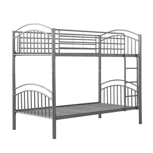 Furniture Modern Twin Metal Bunk Beds For Kids Odorless Environmentally Friendly