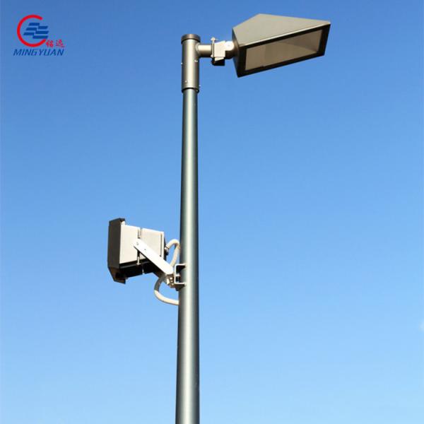 Circular Q235b CCTV Camera Mounting Pole 3m Surveillance