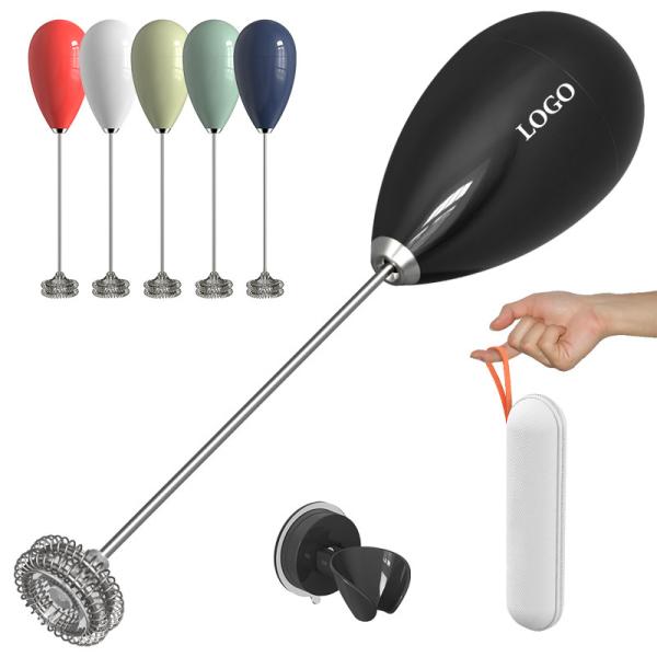 ABS 304 Stainless Steel Manual Milk Aerator 3.7V Voltage Hot/Cold Frothing Modes Electric