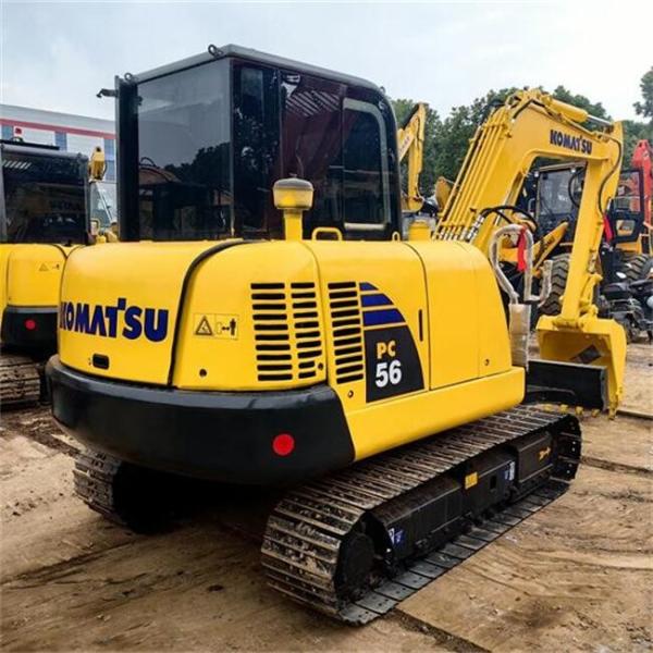 PC56-7 Second Hand Komatsu Excavators 5.5 Ton Used Mini Digger