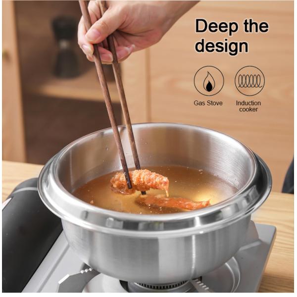 Высококачественная еда варя набор бака запаса ресторана нержавеющей стали 18cm 20cm 22cm бака 304 варя бак