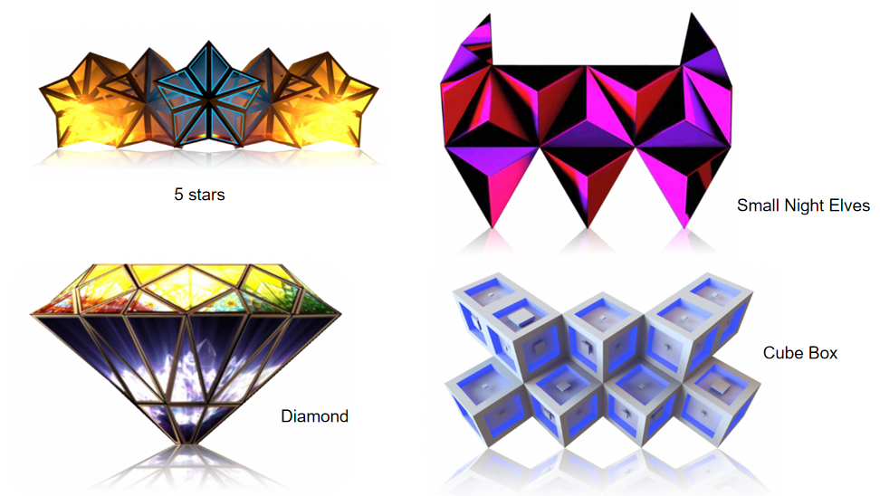 P3 Indoor Full Color LED Irregular Shape Screen Splicing Hexagonal Triangular Shaped Ultra HD LED Digital Display Screen