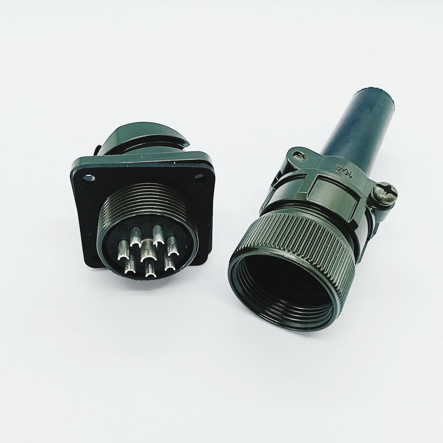 VG95234 Series CA3106A-16-10S Circular Connector Straight Female Cable Plug With Backshell CA3057-16 Connector