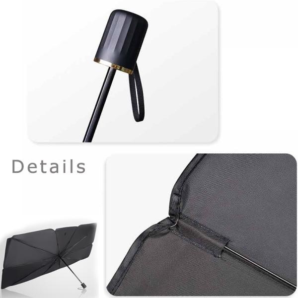 Steel Frame Customized Logo Car Windshield Sunshade Umbrella UV Protect Foldable
