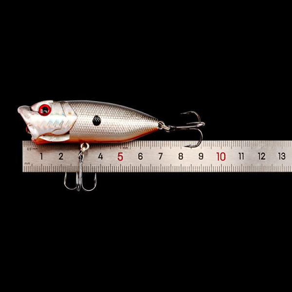 5 cores 7cm/12.20g Perca, peixe-gato isca plástica dura lançamento de pesca