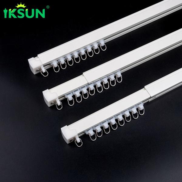 3.5m Stretchable Aluminium Curtain Rail Track Adjustable For Household