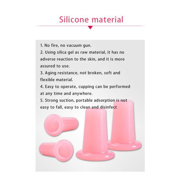 100% Domestic Silicone Cupping Guasha Beauty Salon Exclusive Multi Color Four Piece Set Facial Gua Sha Cupping For Care