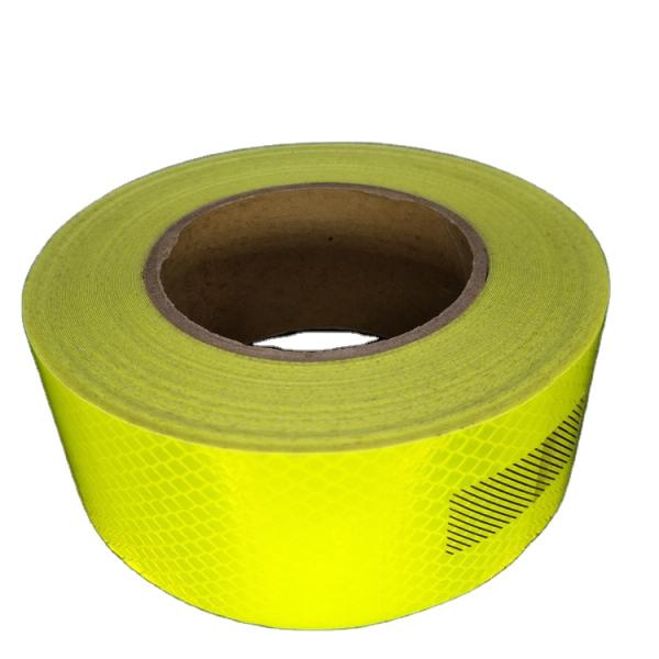 Fluorescent Yellow Green Reflective Tape Adhesive 3M for Truck Crystal Reflectors