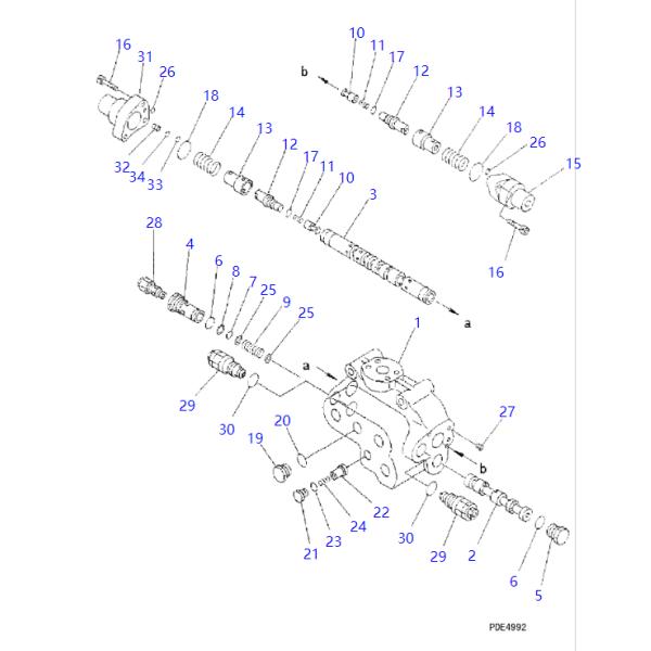 421-64-15880 4216415880 Relief Valve Fitting For KOMATSU 538 542 545 WA300 WA350 WA380