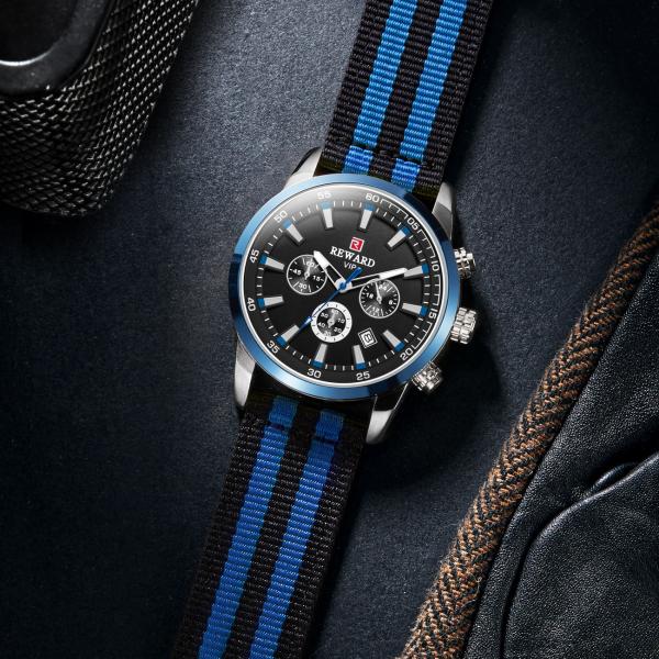 Nato Strapgents Dress Watches , Quartz Stainless Steel Watch Bracelet For Mens