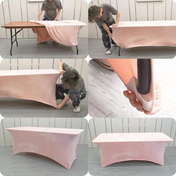 Pink Elastic Velvet Adjustable Lash Bed Topper 60*180*60cm