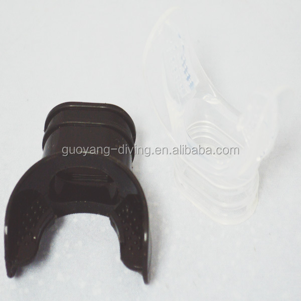 Customized Scuba Diving Accessories Clear Black Silicone Mouthpieces