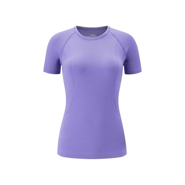 Seamless Short Sleeve Workout T-Shirt with Moisture-Wicking Fabric for Activewear Comfort