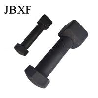 Crawler Excavator Flat Head Track Shoe Bolt And Nut M16X1.5X53F