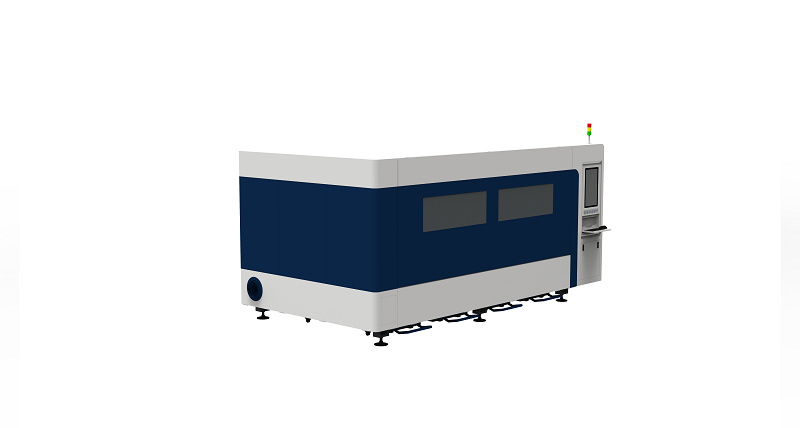Single Platform Fully Enclosed Sheet Metal Laser Cutting Machine High Speed