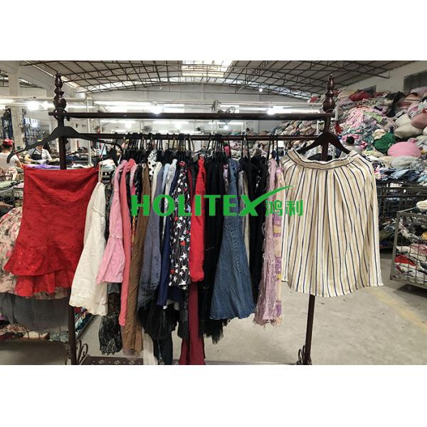 British Style Used Summer Clothes A8-LCS Second Hand Cotton Skirts For Womens