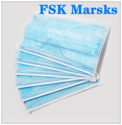 Rectangle 3 Ply Disposable Face Mask Soft Thickening BFE95 Fit The Face