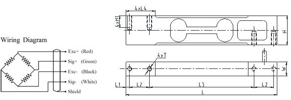 15V DC IP65 Aluminium Load Cell For Pricing Scale