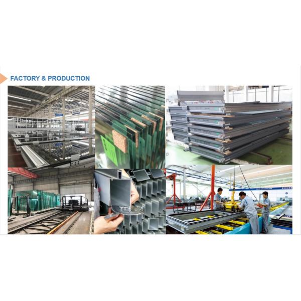 Exterior Glass Curtain Wall Facade Architectural Double Glazed Curtain Wall