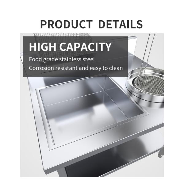 AM-WPT80 Стол для упаковки куриной/фруктовой или мясной/хлебной продукции из нержавеющей стали для кухонных изделий