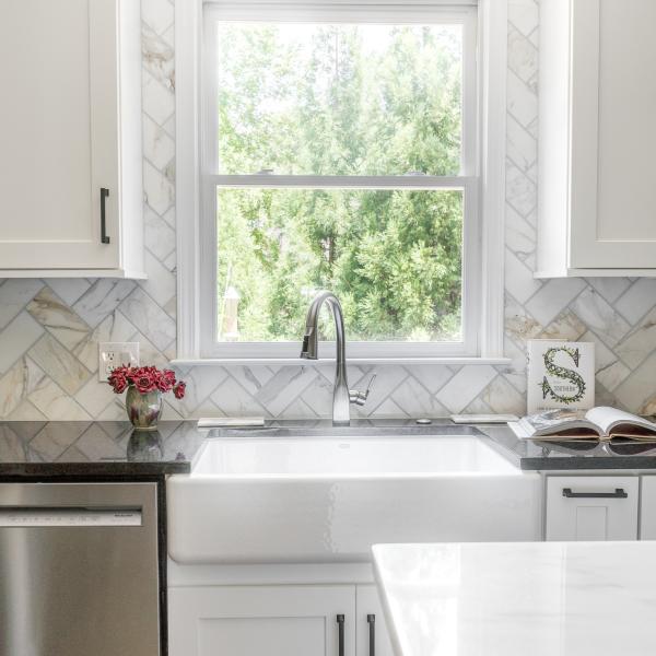 L Shaped  Solid Wood Kitchen Pantry Cabinet Contemporary Shaker Style