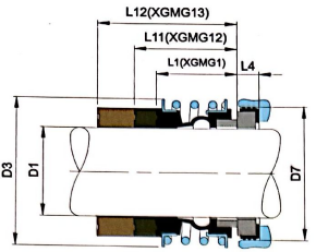 MG12-14/Z Wilo Pump Mechanical Seal Engineering MVI/MHI/MHIL/TYPE Устройство механических уплотнений для насосов