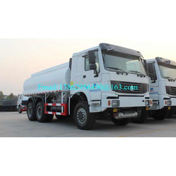 LHD / RHD Water / Milk Tanker Truck 20000L With HW76 Lengthen Cab ZZ1257N4641W