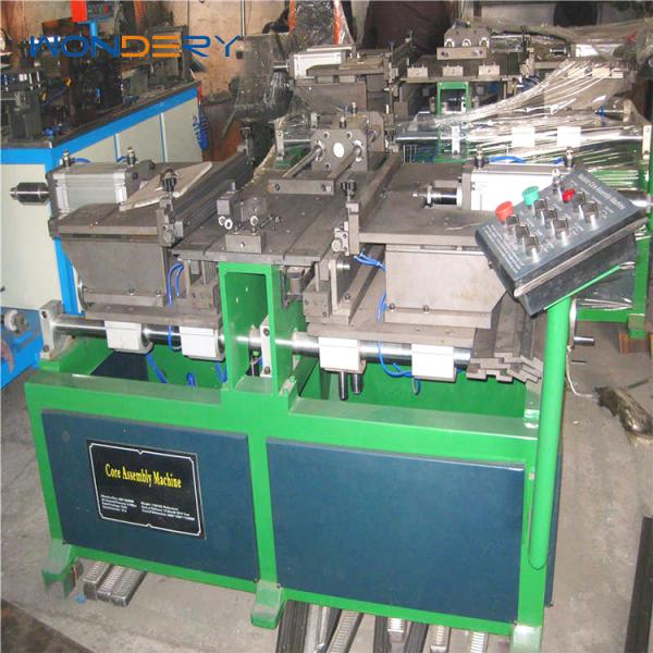 Semi-Automatic Aluminum Radiator Core Assembly Machine 500kg PLC Control