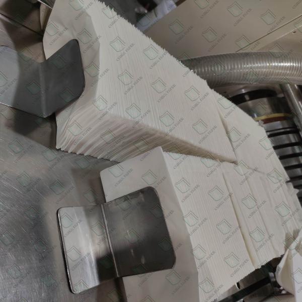 Papel de tecido branco personalizado Papel de tecido de guardanapo resistente a rasgos OEM