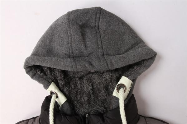 Junior Boy's  Coats, Children's Jacket, detachable hood, fur lining