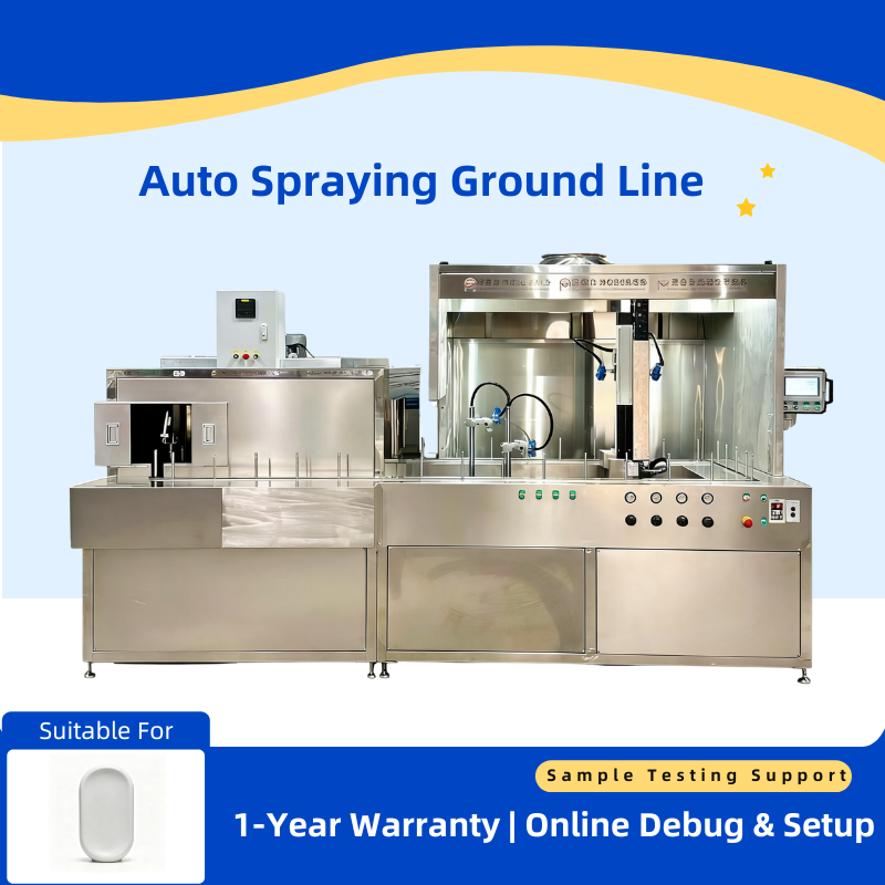 Lamp Bases Precision Automatic Spray Coating Line for Uniform Gloss Surface Finishing