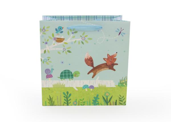 Elegant Personalized Medium Paper Gift Bags Lovely Animals Design OEM Service