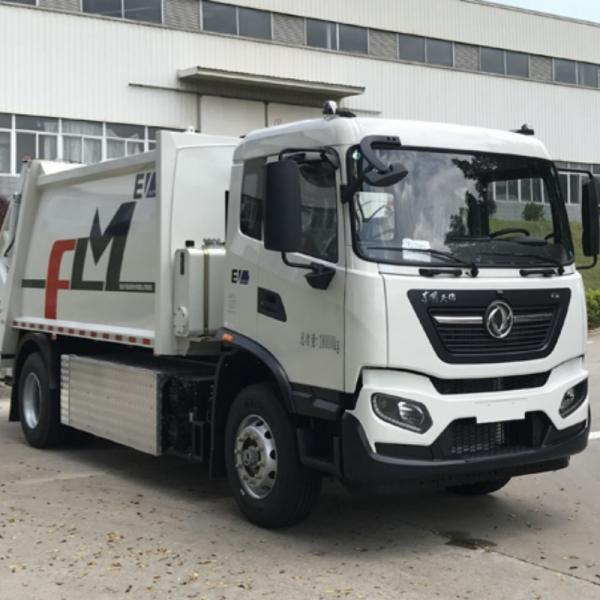 18Tons Pure Electric Waste Truck Refuse Compactor Vehicle With TZ370XS-LKM1103 Engine