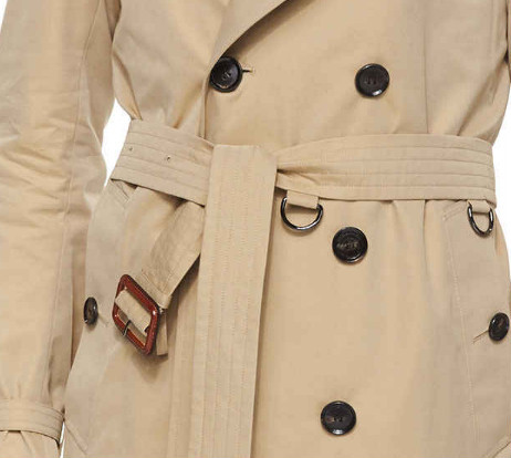 Oversized Mens Long Bomber Jacket , Adjustable Belt Long Double Breasted Trench Coat