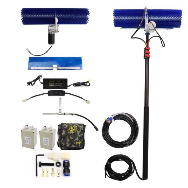 Очистительное оборудование для солнечных панелей Очистительные решения для солнечных панелей Солнечная фотоэлектрическая очистка вращающаяся кисть